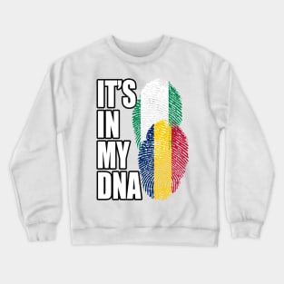 Chadian And Nigerian Mix Heritage DNA Flag Crewneck Sweatshirt